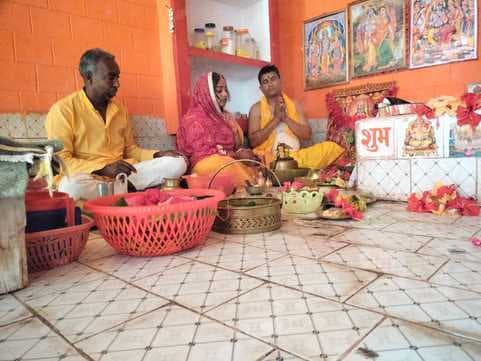 श्रीपुर, लौहंडिया और लीलातरी-2 दुर्गा मंदिरों में विधि विधान से हुई पूजा