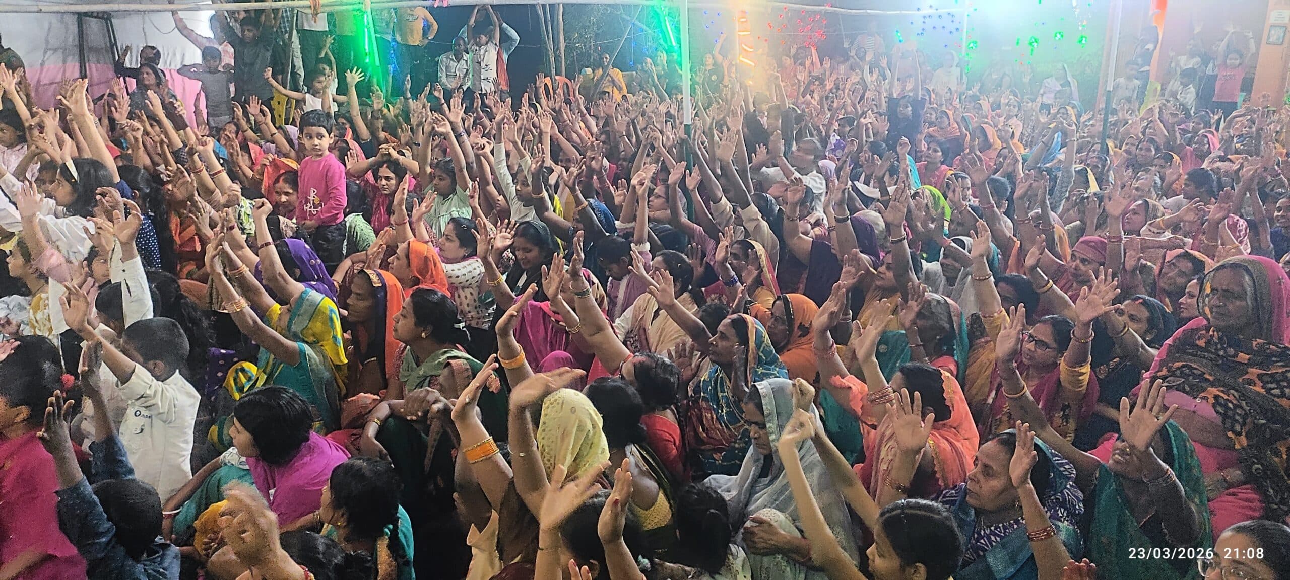 श्रीराम जन्मोत्सव की झांकी से गूंजा नारायणपुर हनुमान मंदिर परिसर