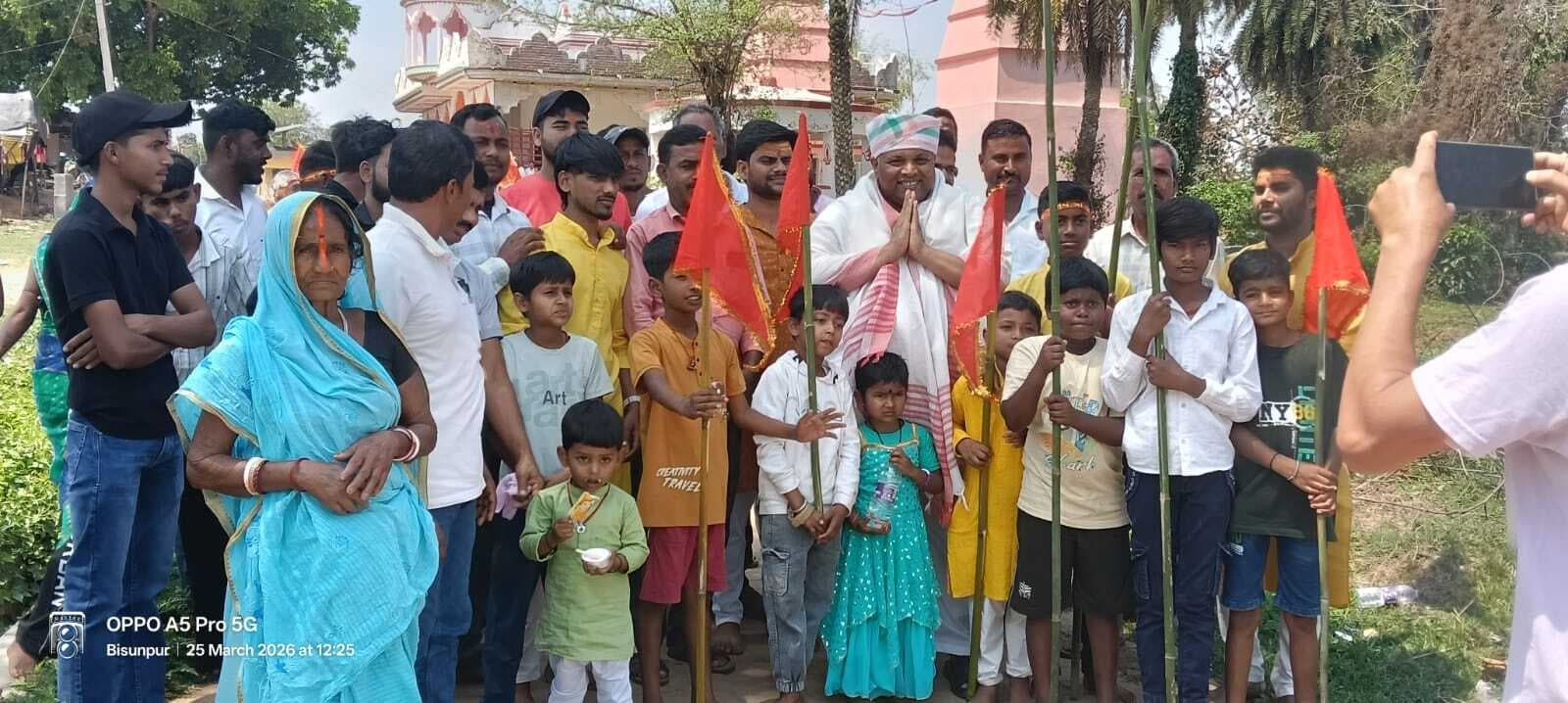 प्राण प्रतिष्ठा को लेकर निकाली गयी भव्य कलश यात्रा