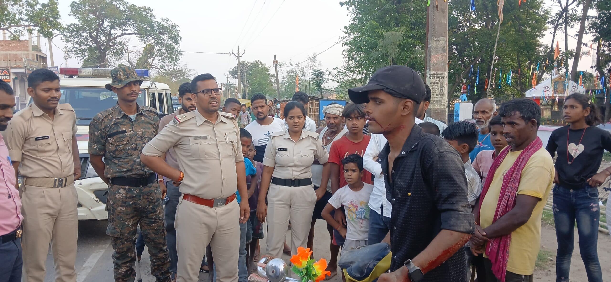 ई रिक्शा से धक्का लगने से साईकिल सवार घायल