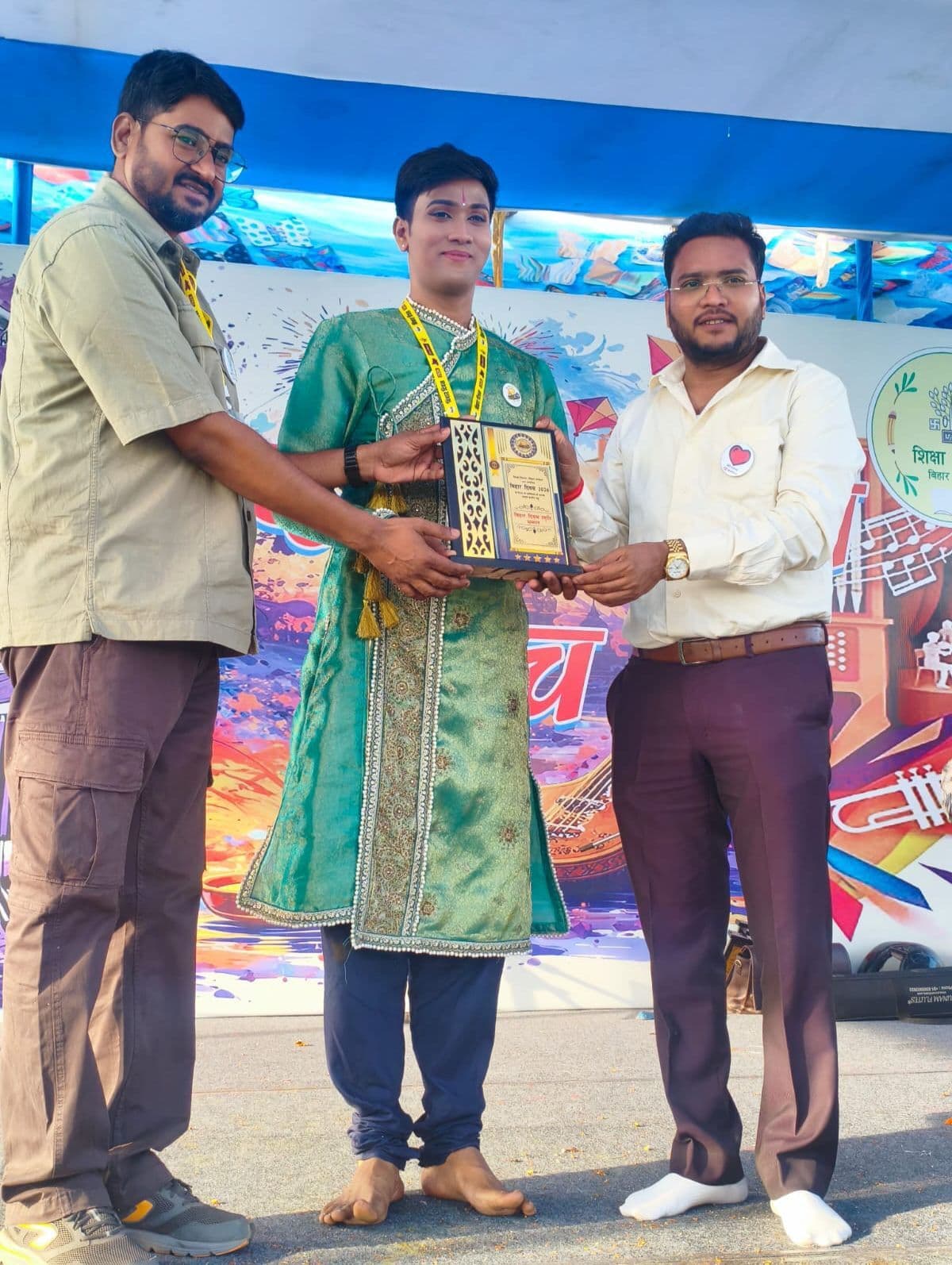 पटना के गांधी मैदान के मंच पर कटिहार कथक नर्तक राहुल की प्रस्तुति ने लूटी वाहवाही