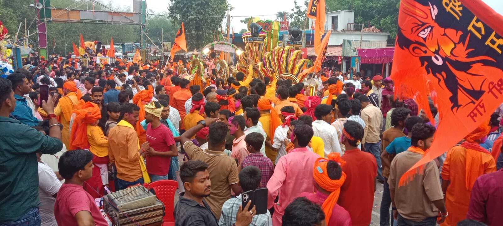 रामजानकी सेवा समिति ने निकाली शोभायात्रा