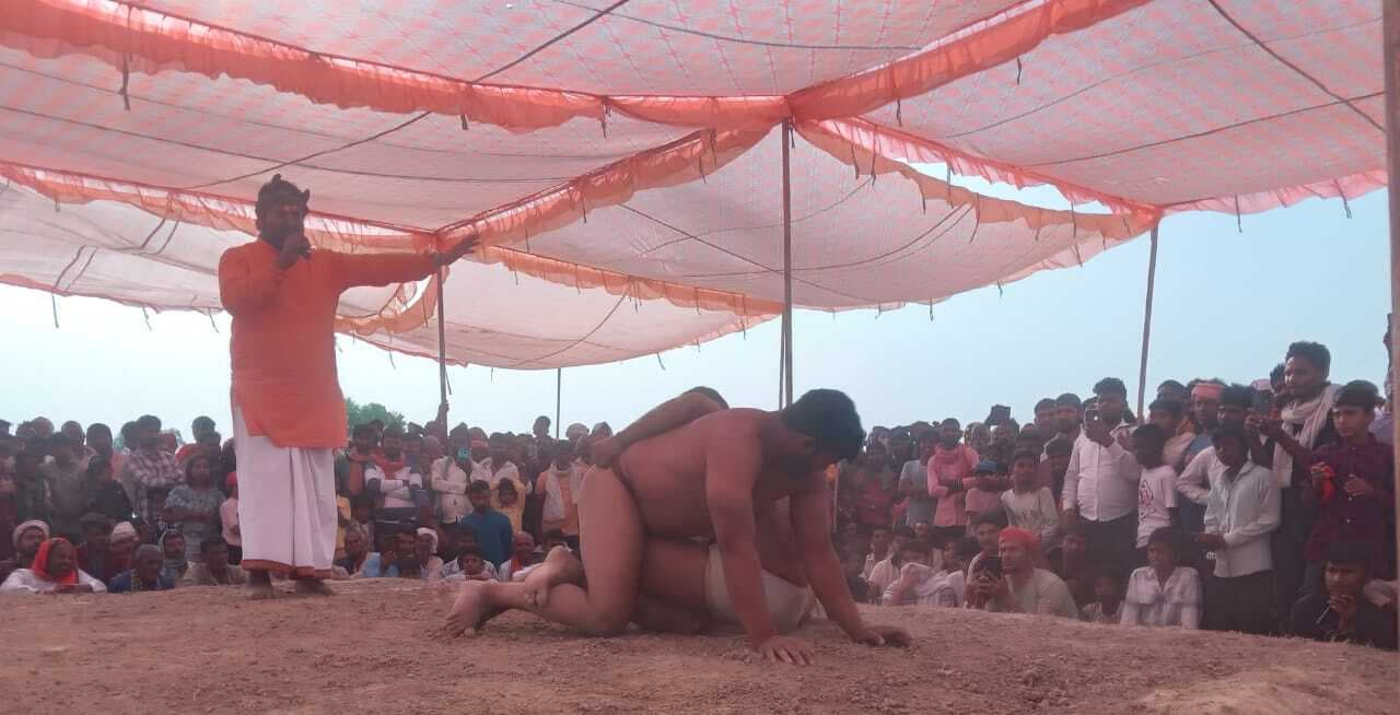 भरूहिया में दंगल प्रतियोगिता, देशभर के पहलवानों ने दिखाया दम