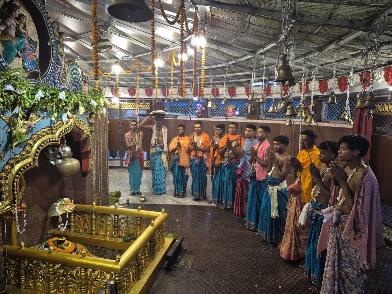 आम्रेश्वर धाम में मंडा की पूजा की शुरुआत