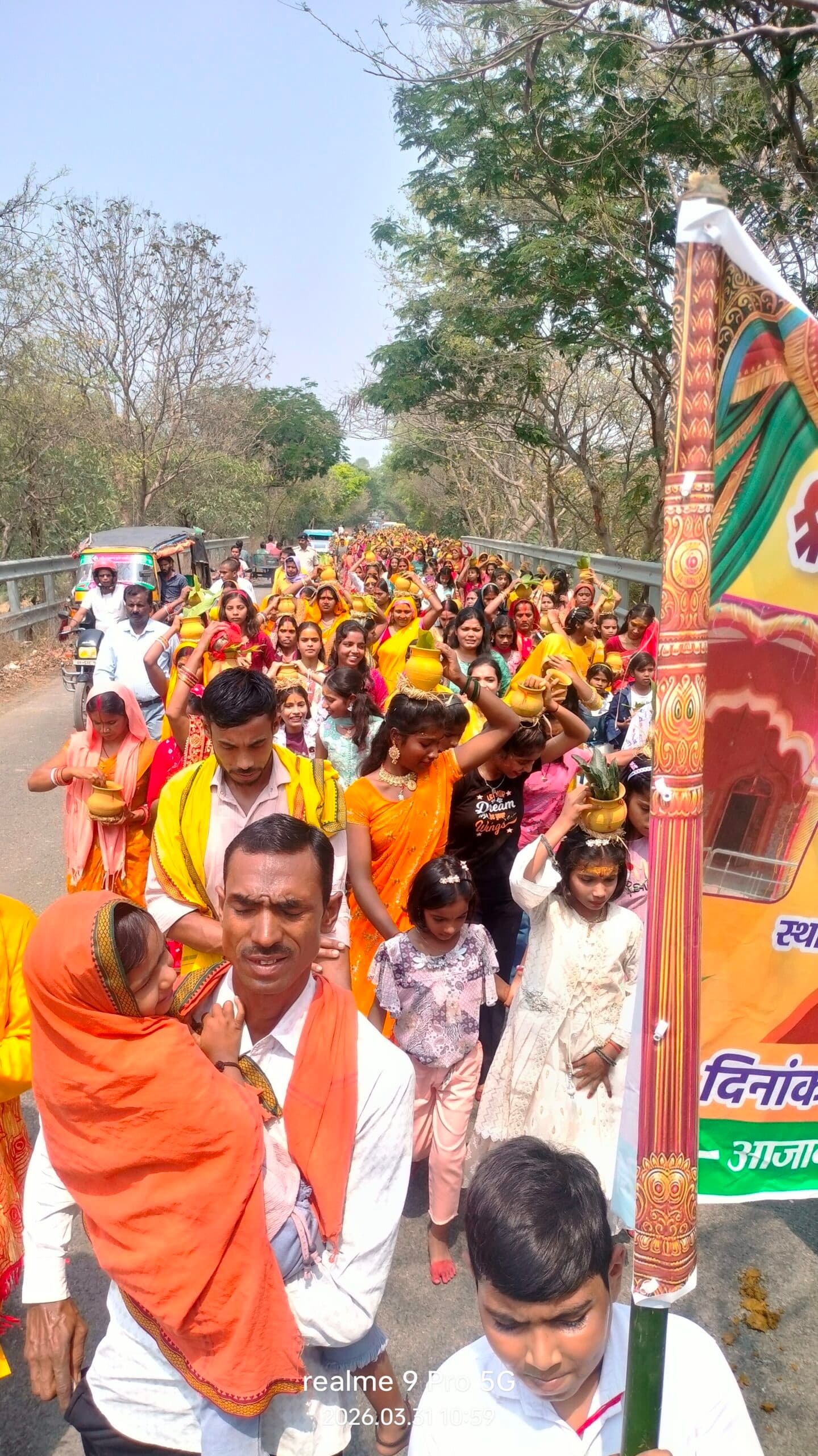 सैजपुर गांव में बजरंगबली प्रतिमा की प्राण-प्रतिष्ठा, निकाली गयी भव्य शोभायात्रा