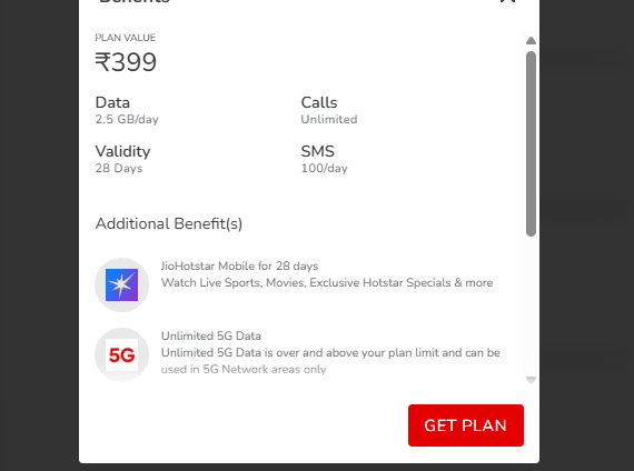 Airtel ₹399 प्लान के अपडेटेड बेनिफिट्स
