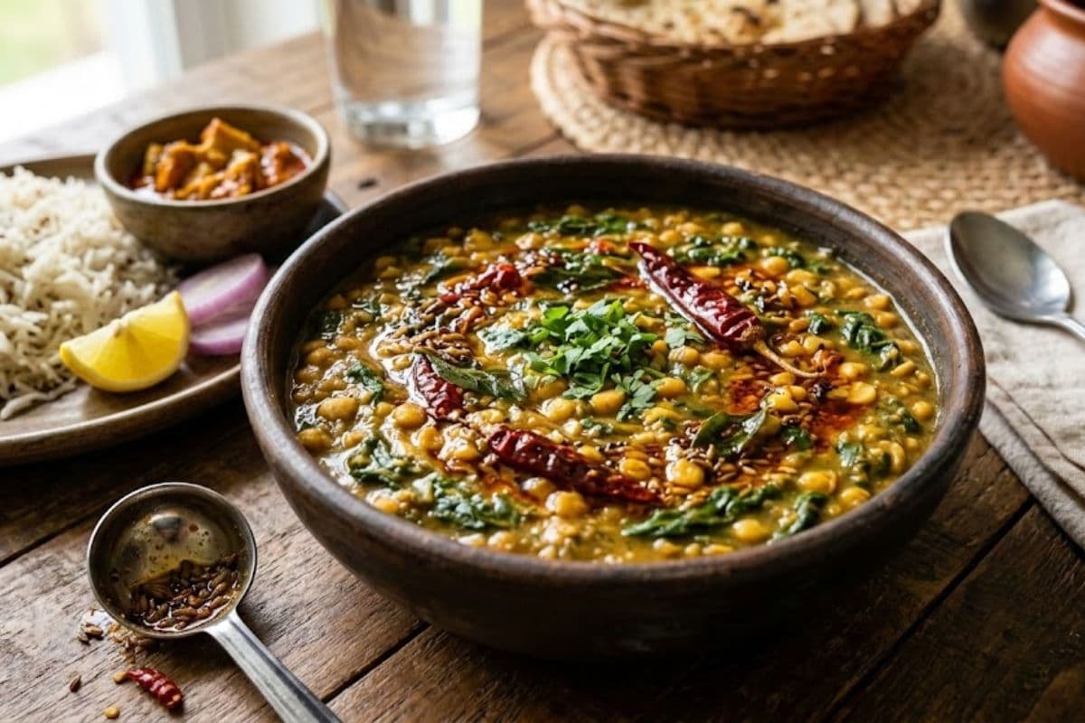 लंच या डिनर के लिए ढूंढ रहे कुछ परफेक्ट, तो नो कीजिए पालक चना दाल तड़का रेसिपी