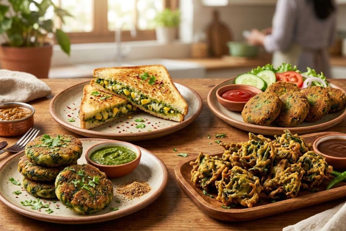 पालक से बनाएं टेस्टी स्नैक्स, इन 4 रेसिपी आइडियाज को करें ट्राई   