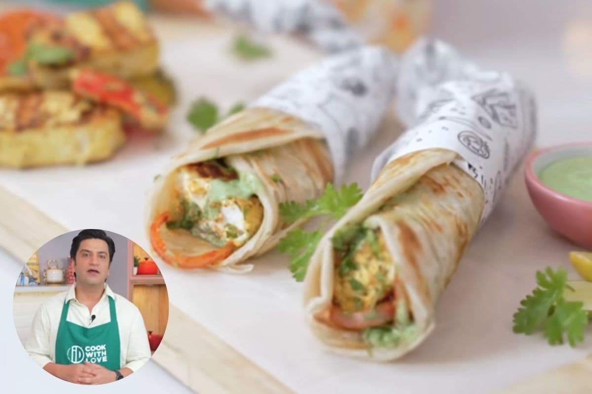 paneer tikka roll paneer tikka roll