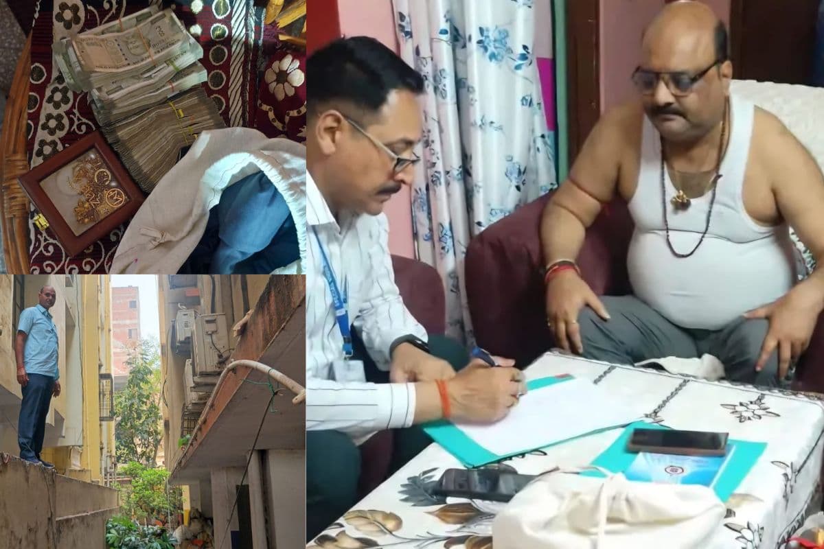 रेड पड़ते ही खिड़की से फेंके नोटों के बंडल, कचरे से मिले 5 लाख, पटना में स्वास्थ्य अधिकारी के घर से 15 लाख बरामद