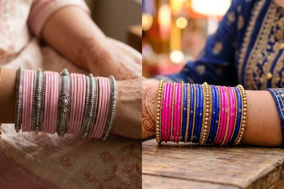 साड़ी हो या सूट, पिंक चूड़ियों के साथ ये रंग के बैंगल्स का कॉम्बिनेशन लगेगा खूबसूरत