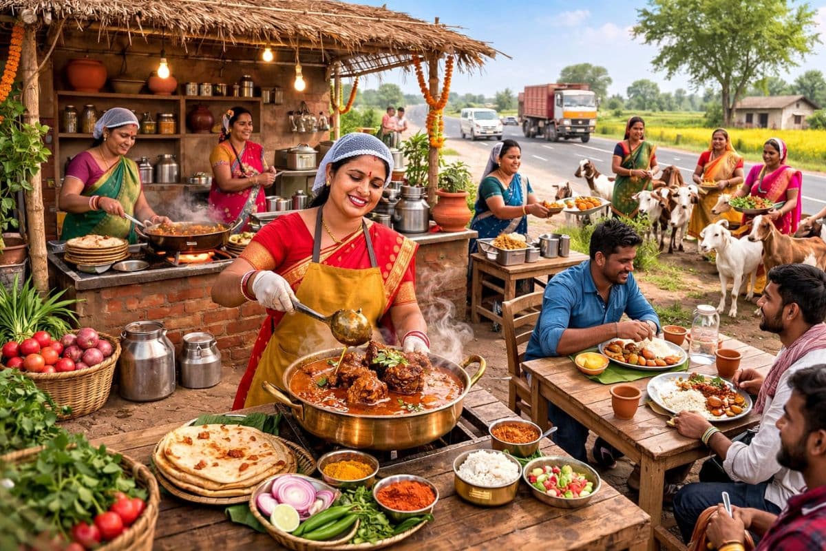 पूर्णिया में बकरीपालक महिलाओं ने हाईवे पर खोला ‘दीदी का ढाबा’, मिलेगा शुद्ध तेल-मसाले वाला बिहारी मटन