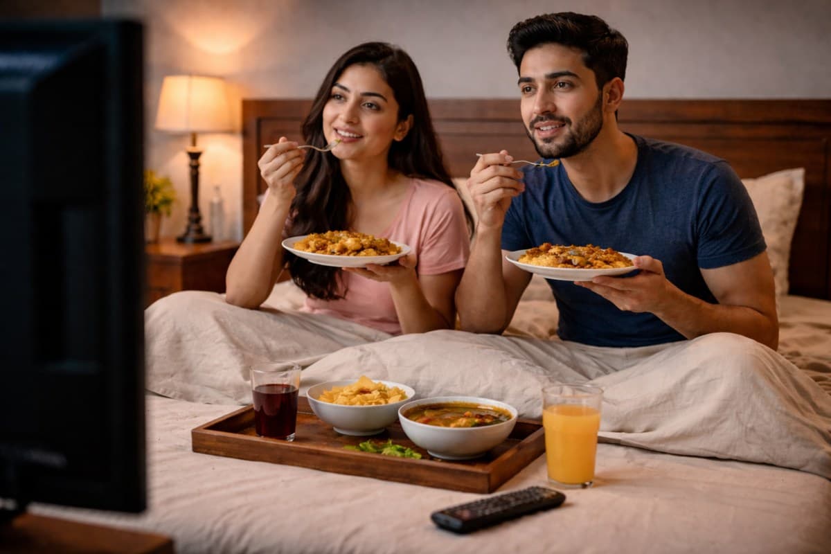 क्या आप भी बिस्तर पर बैठकर खाते हैं खाना? छोटी सी आदत बना सकती है आपको बीमार