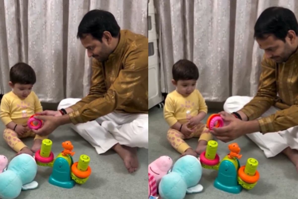 तेजस्वी के बेटे इराज के साथ खेलते दिखे तेज प्रताप यादव, एक्स पर लिखा- बेटा पापा का गर्व होता है