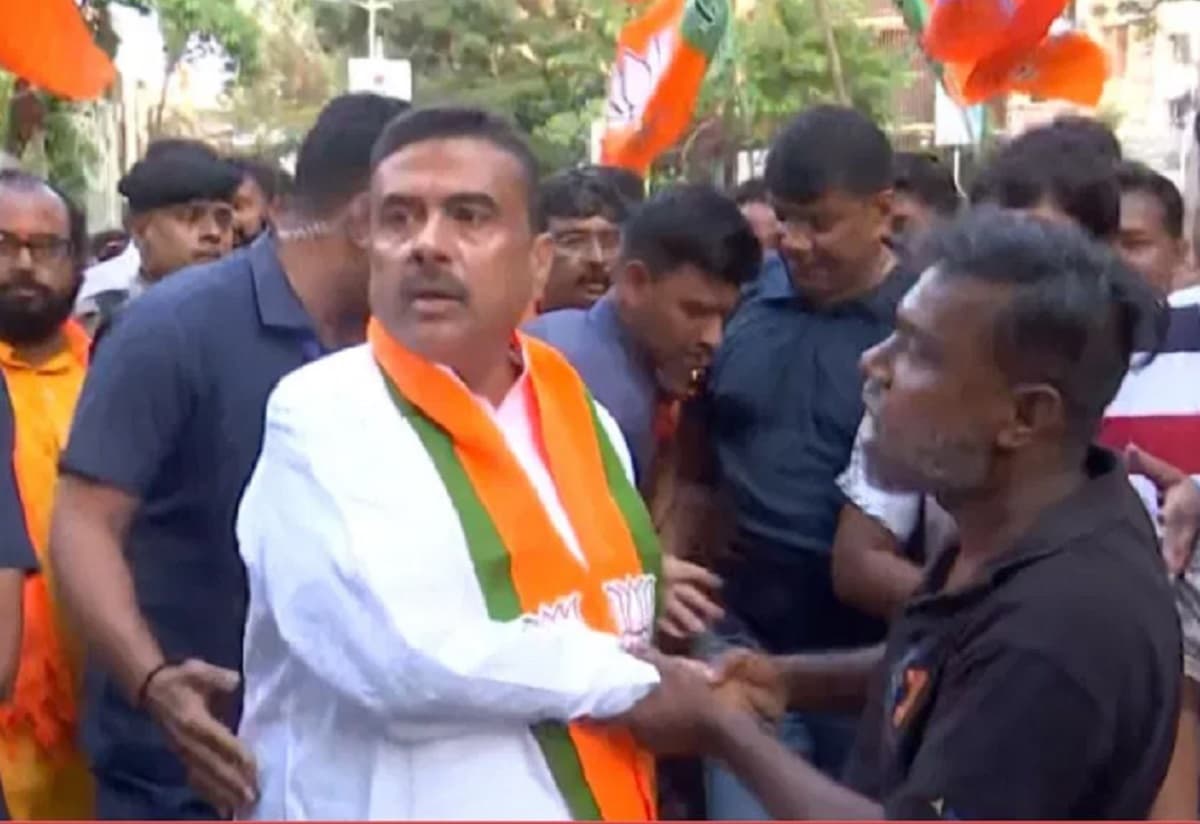 शुभेंदु अधिकारी कर रहे थे भवानीपुर में जनसंपर्क, तभी गूंजने लगा तृणमूल का नारा, मच गया हंगामा