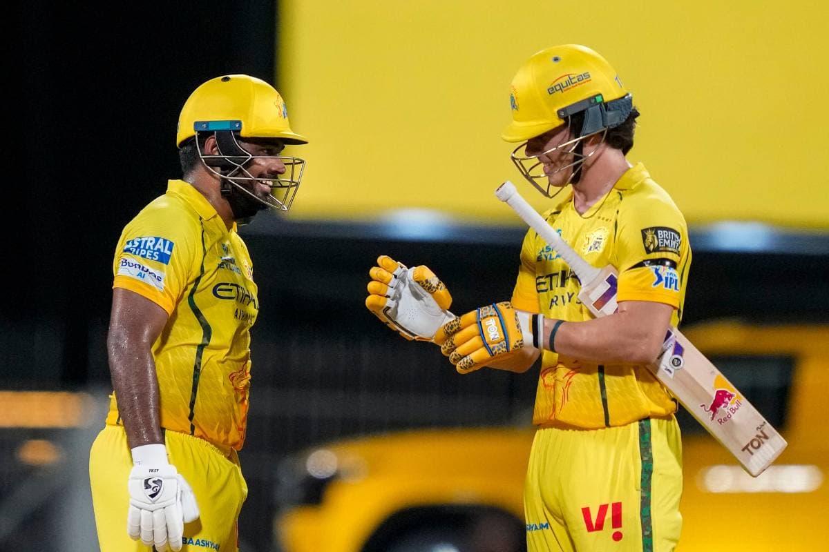 CSK vs KKR: चेन्नई ने बनाए 192 रन, कार्तिक त्यागी ने लिए 2 विकेट