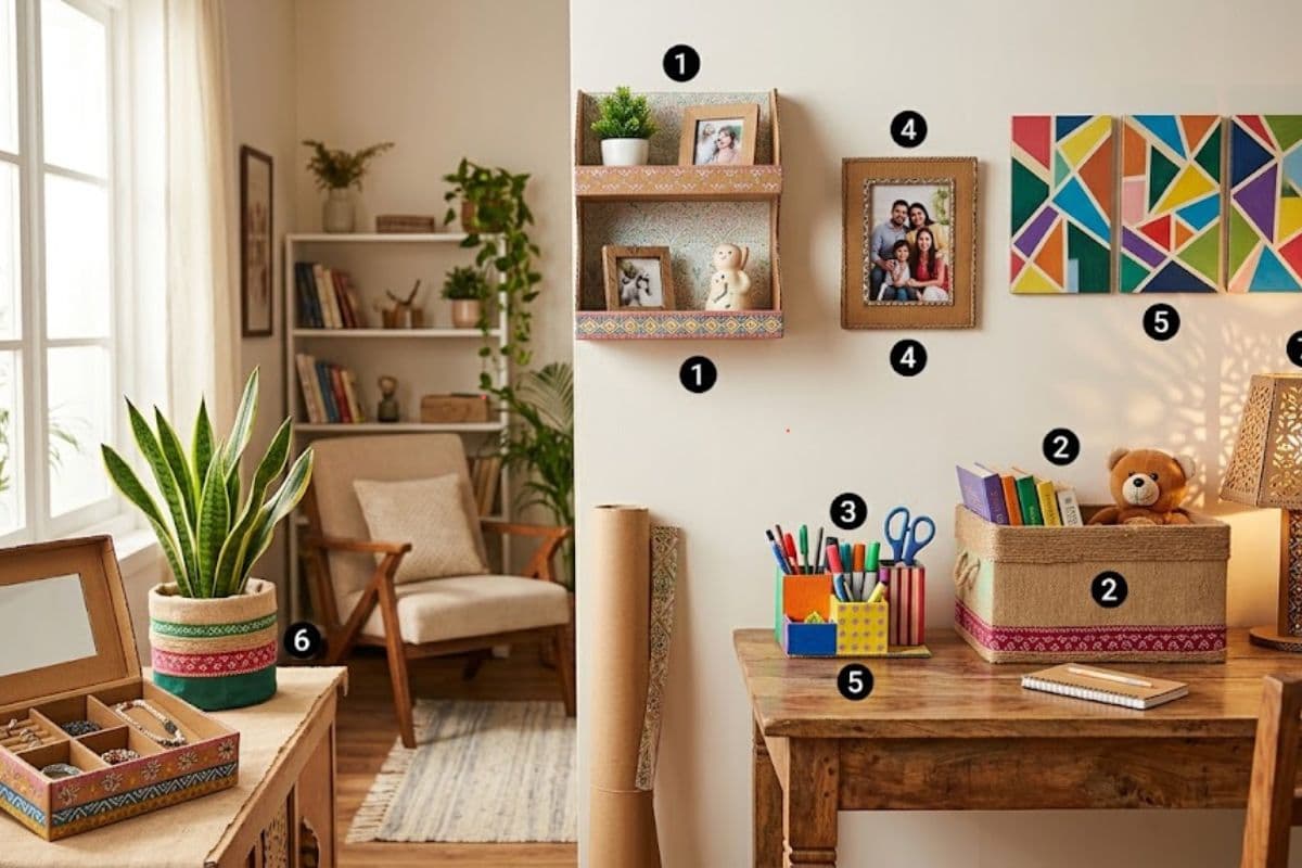 पुराने पार्सल बॉक्स से सजाएं घर, अपनाएं 8 आसान, क्रिएटिव और बजट-फ्रेंडली DIY आइडियाज