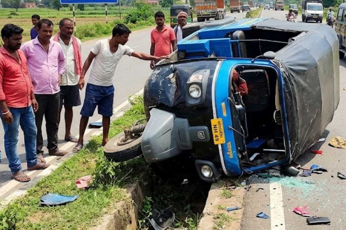 बरसोल में खंडामौदा चौक पर सड़क हादसा, टेंपो चालक की मौत