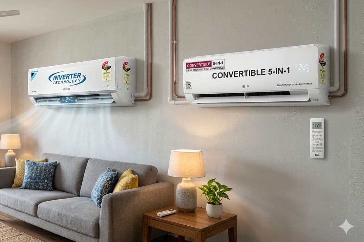 इन्वर्टर एसी या कन्वर्टिबल एसी: आपके कमरे के लिए कौन है ज्यादा बेहतर और बिजली बचाने वाला