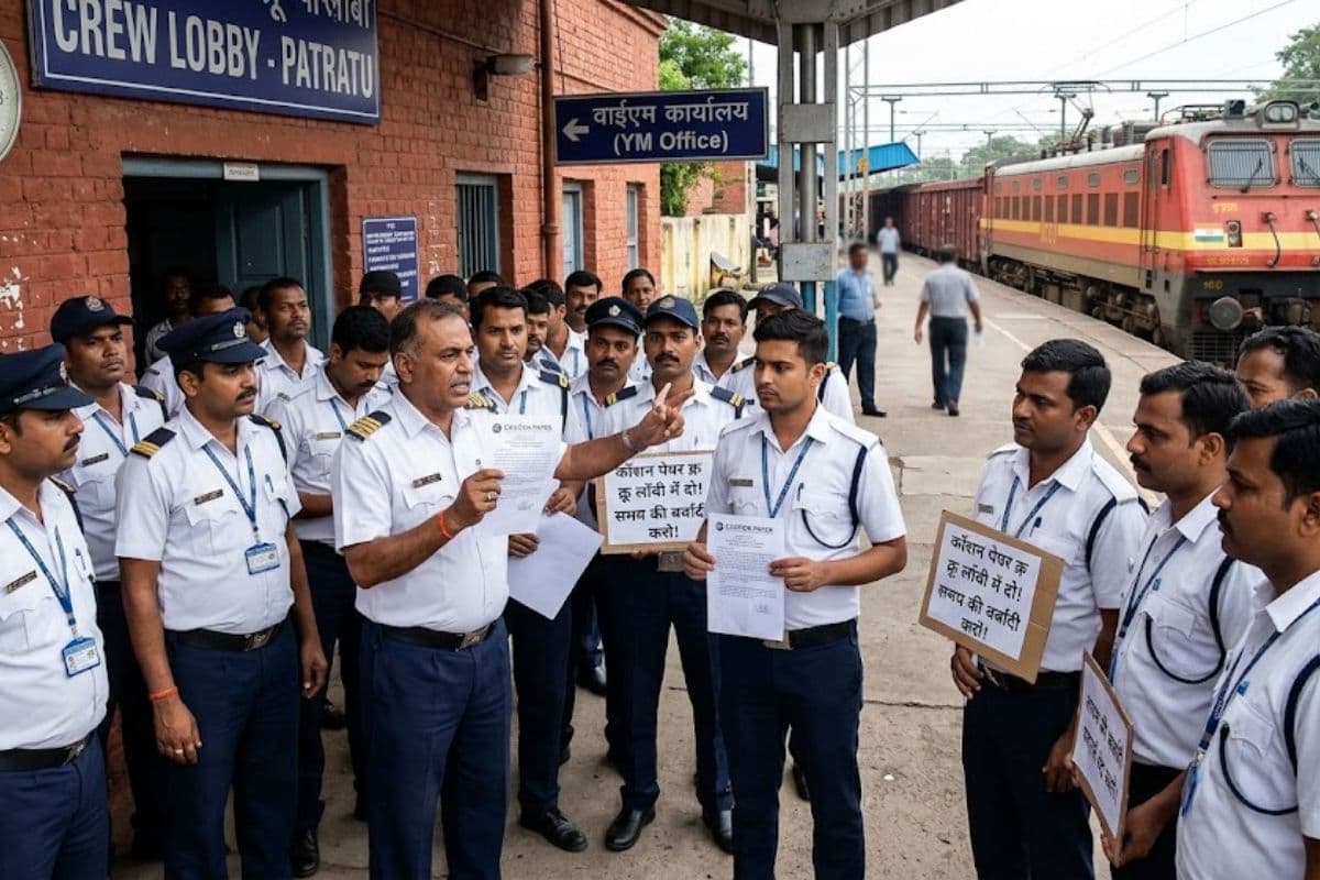 रामगढ़ में लोको पायलटों का 'हल्ला बोल'! कॉशन पेपर के लिए YM ऑफिस जाने से इनकार