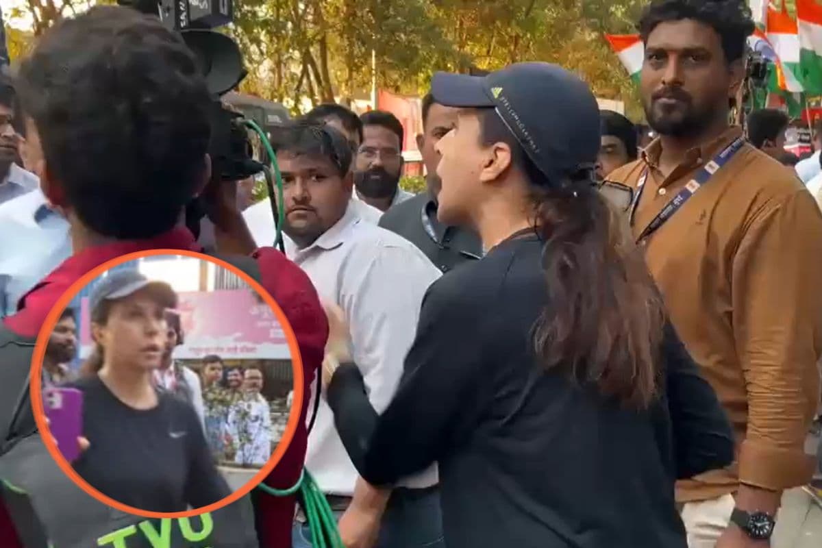 गेट आउट! मुंबई में मंत्री से भिड़ी महिला, वीडियो वायरल