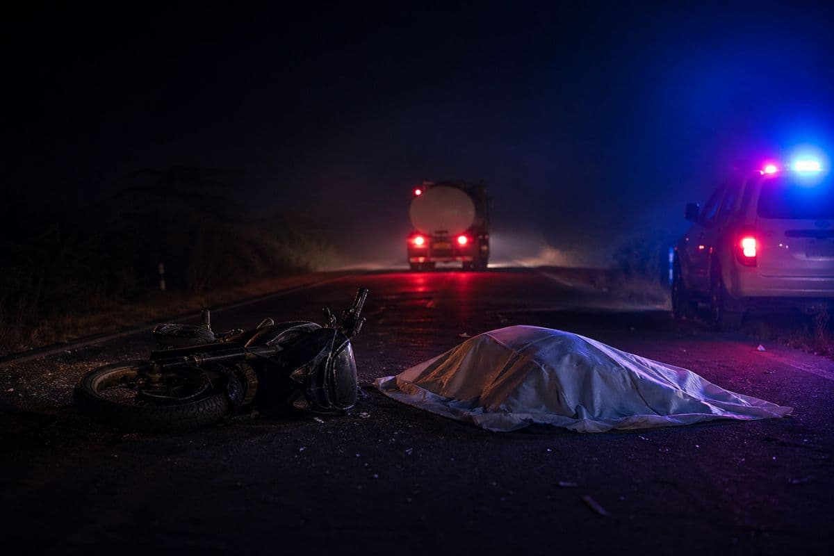 पलामू में सड़क हादसे ने छीनी घर की खुशियां: पानी टैंकर की टक्कर से युवक की मौत