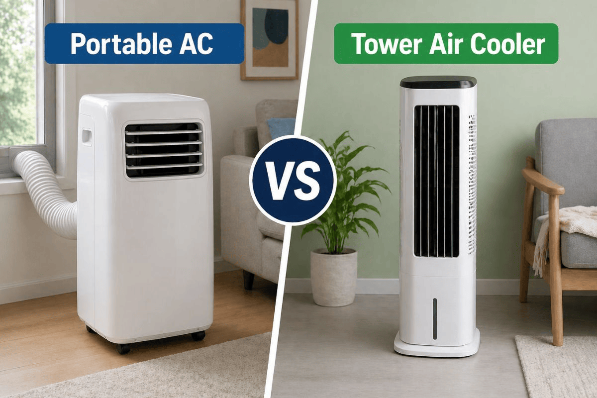 Portable AC या Tower Air Cooler? जानिए कौन सा ऑप्शन आपके लिए सही