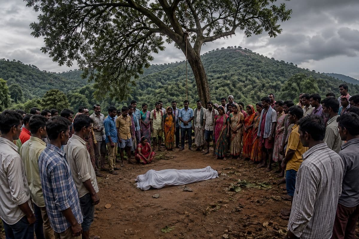 रामगढ़ में सनसनी: पत्नी से विवाद के बाद लापता युवक का जंगल में मिला शव, आर्थिंग तार के सहारे लटका था मुकेश