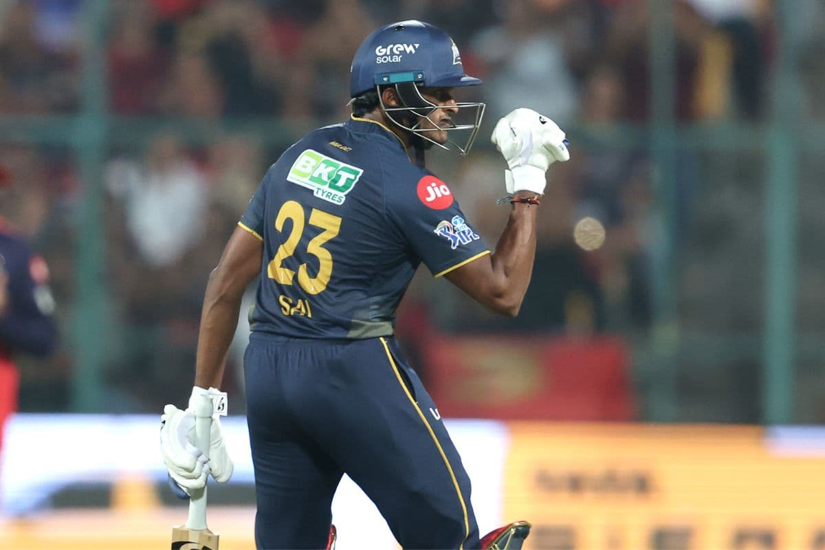 RCB vs GT: Sai Sudharsan ने जड़े 58 गेंद पर 100 रन, क्रिस गेल की लिस्ट में शामिल