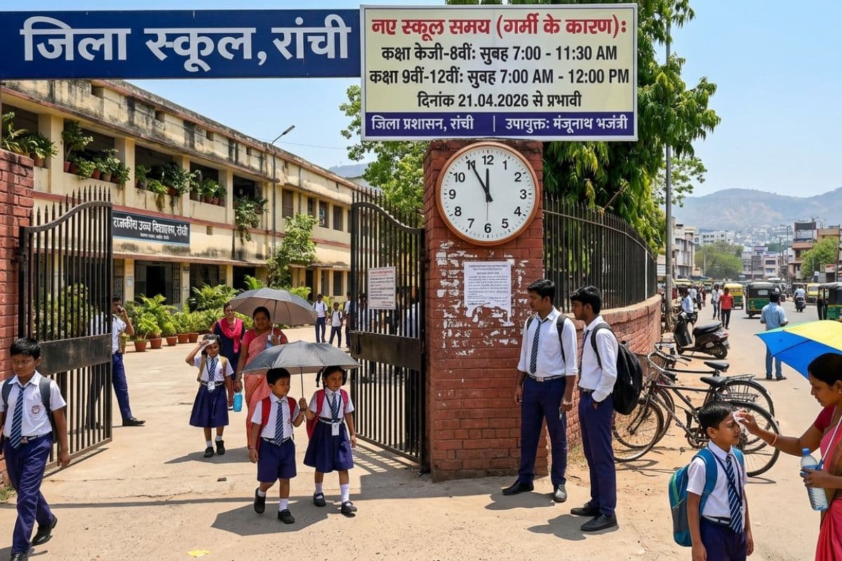 Ranchi: बदल गया स्कूलों का समय, भीषण गर्मी के कारण सरकार का फैसला