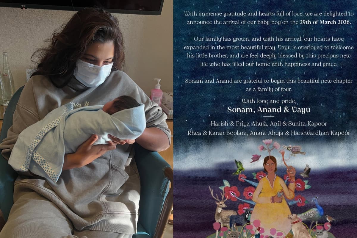 सोनम कपूर के दूसरे बेटे की पहली तस्वीर इंटरनेट पर छाई, फैंस बरसा रहे प्यार