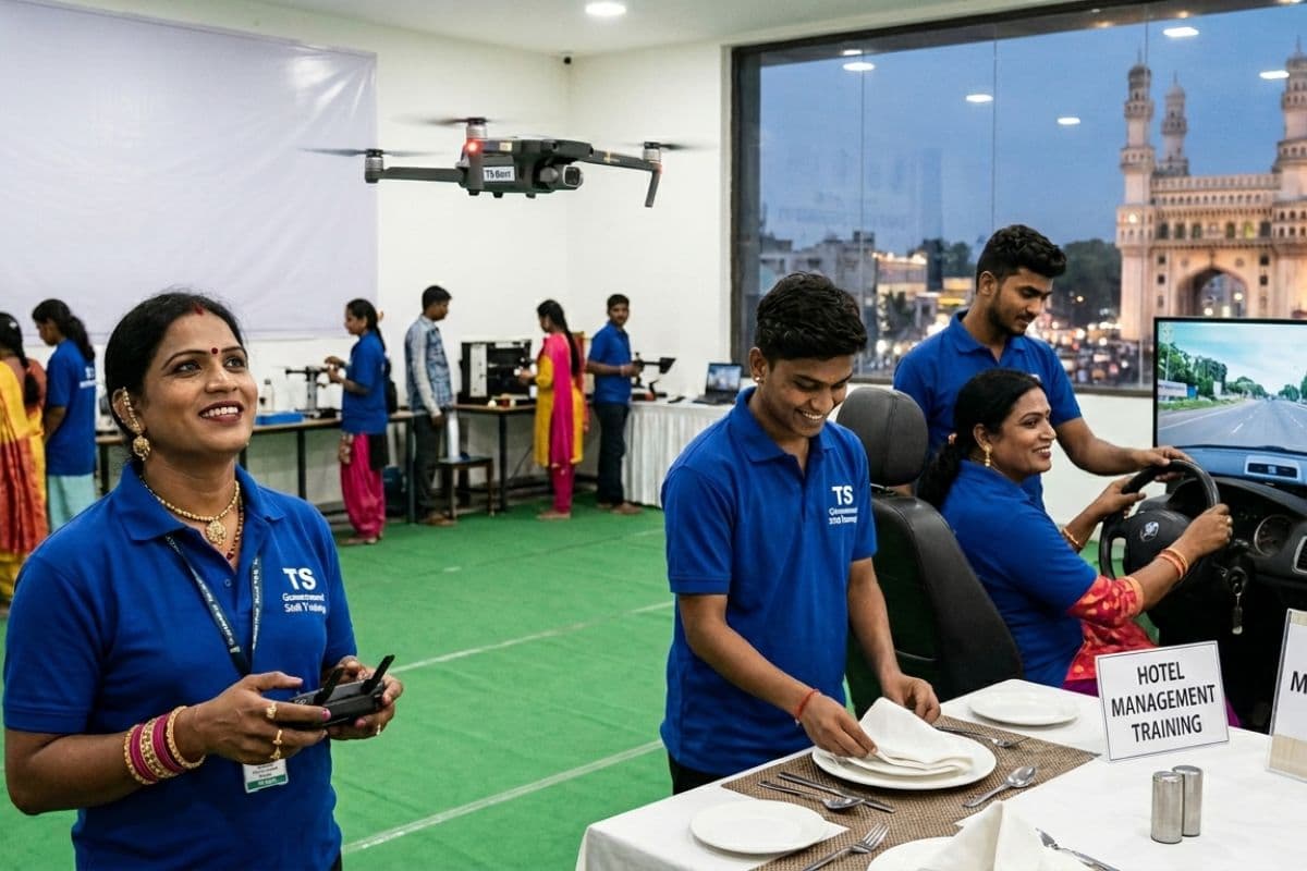 आसमान में ड्रोन और हाथों में स्टेयरिंग: तेलंगाना सरकार ट्रांसजेंडर कम्युनिटी को बनाएगी हाई-टेक