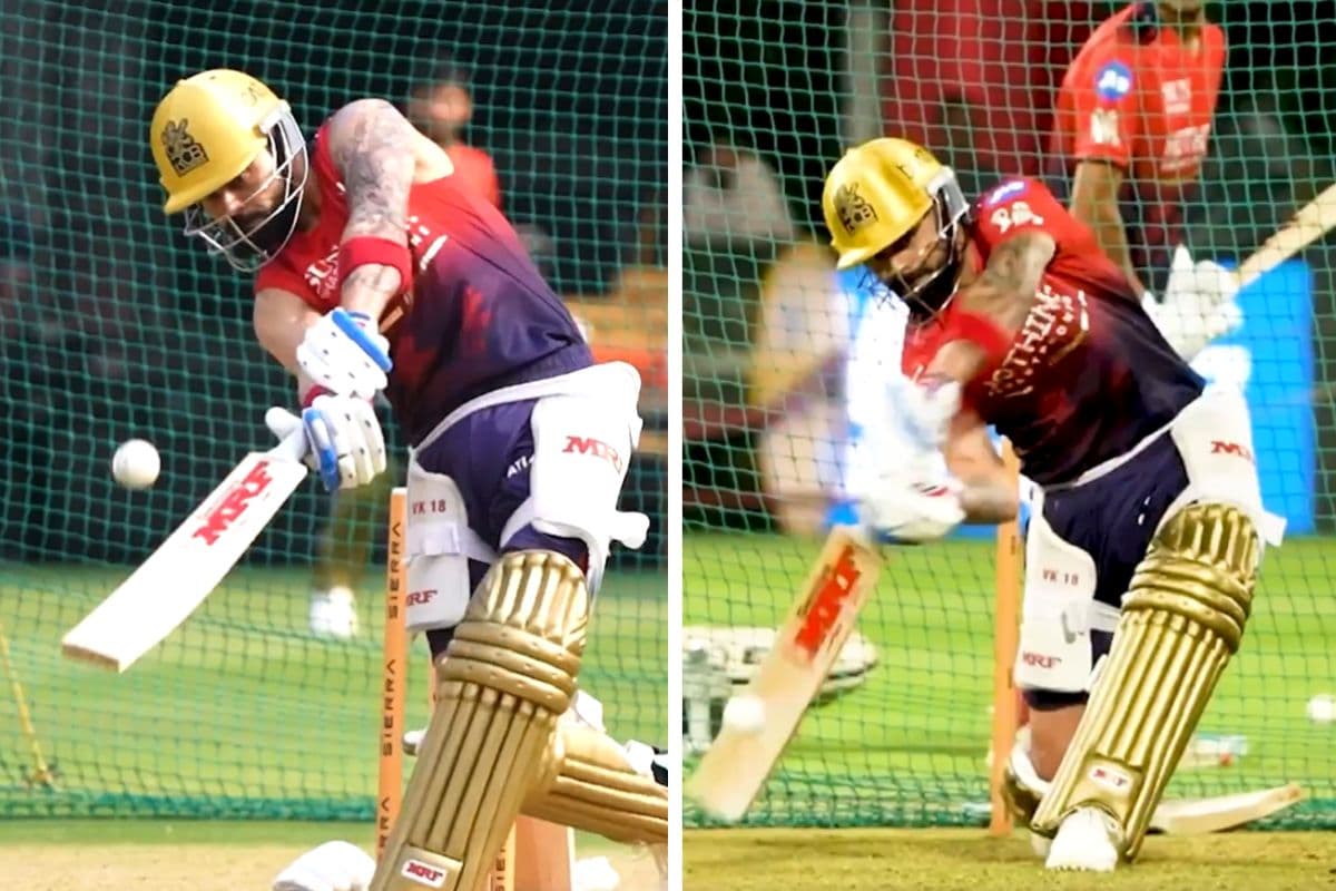 RCB vs GT मैच से पहले विराट कोहली का नेट्स पर धमाल, VIDEO वायरल