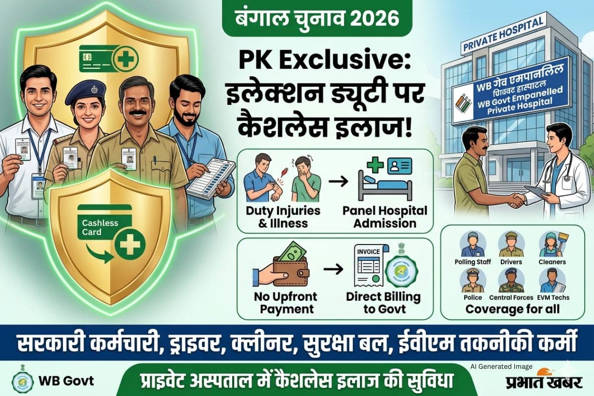इलेक्शन ड्यूटी पर बीमार पड़े, तो प्राइवेट हॉस्पिटल में करा सकेंगे कैशलेस ट्रीटमेंट