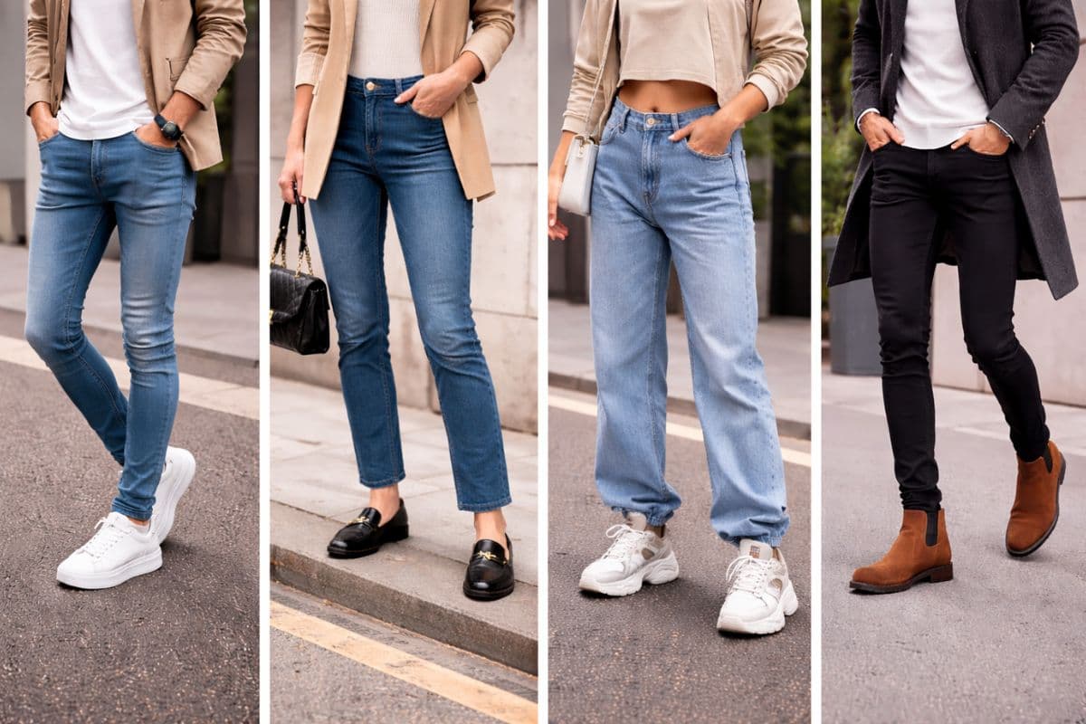 जीन्स के साथ परफेक्ट फुटवियर चुनें, पाएं स्टाइलिश और स्मार्ट लुक