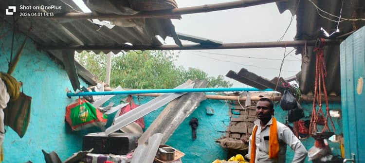 दर्जनों घर उजड़े, फसलें बर्बाद, बिजली व्यवस्था ठप