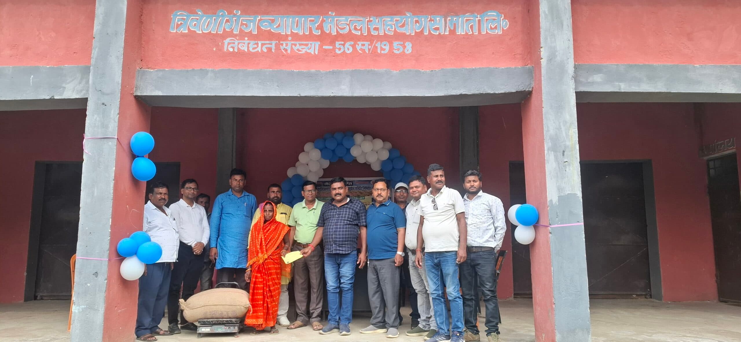 व्यापार मंडल में गेहूं खरीद शुरू, पहले दिन 11 क्विंटल की खरीद