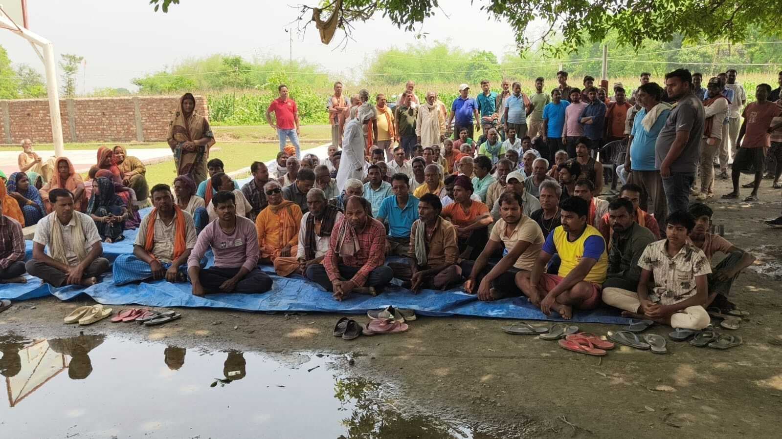 गोपालपुर पंचायत में उच्ततर माध्यमिक विद्यालय विधालय के स्थल चयन से आक्रोश