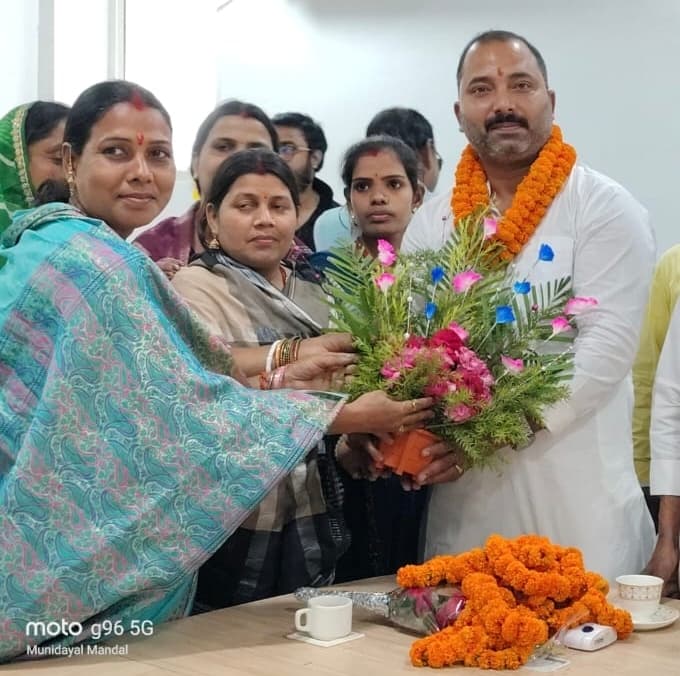 जदयू महानगर अध्यक्ष का भव्य स्वागत, एकजुटता पर दिया जोर