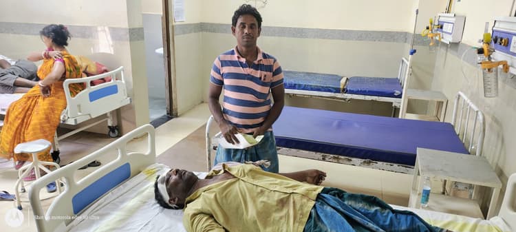 जमीन विवाद में छोटे ने बड़े भाई को चाकू से हमला कर किया घायल