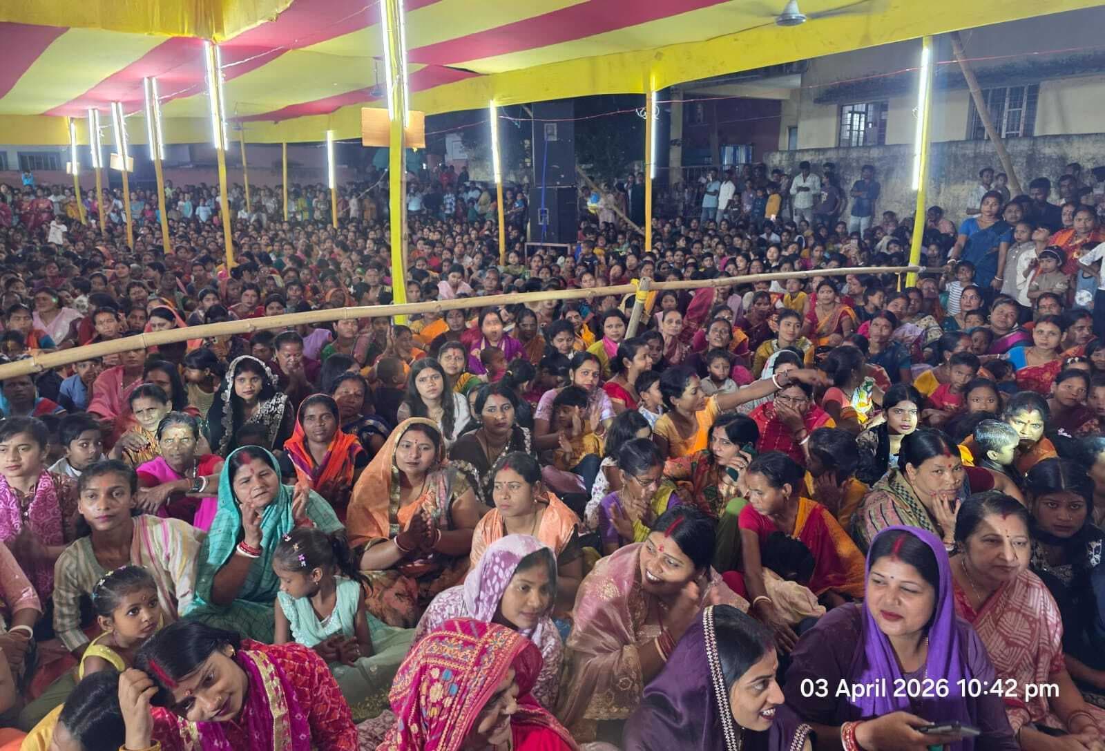 हनुमान जन्मोत्सव में भक्ति गीतों पर झूमे श्रद्धालु