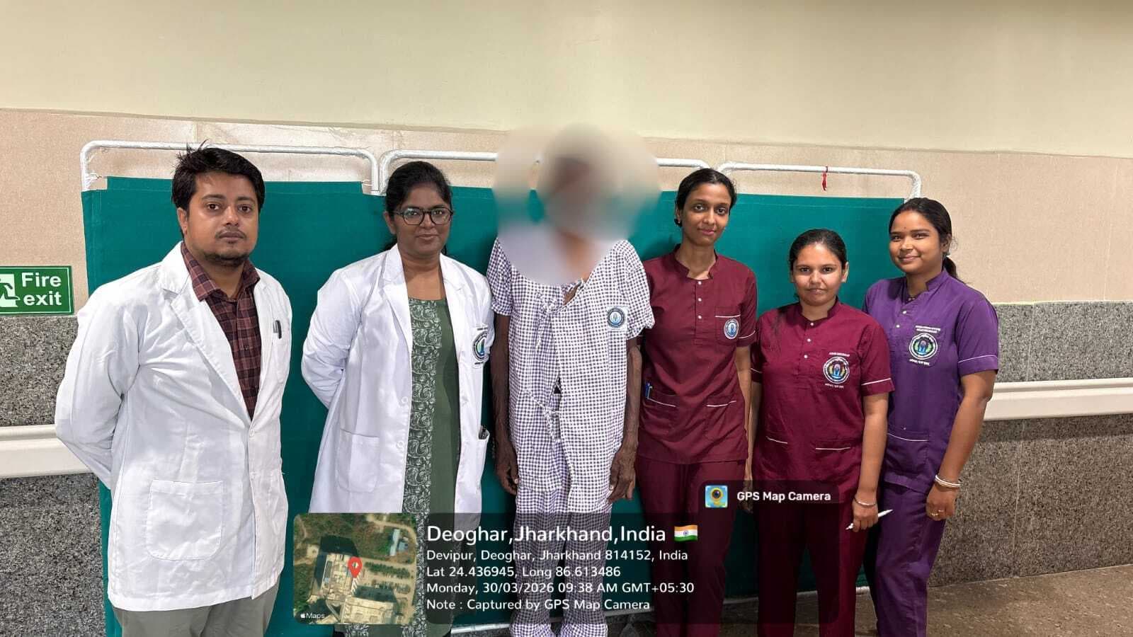 Deoghar News : देवघर एम्स में कैंसर मरीज की मेजर सर्जरी, पेट से निकाला 12 किलो का ट्यूमर