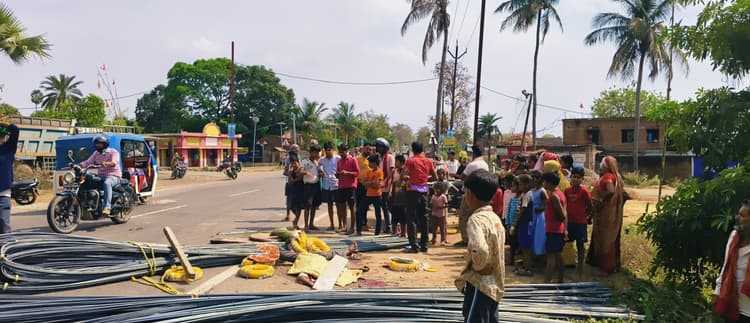 अनियंत्रित जुगाड़ गाड़ी पलटी, कहलगांव के चालक की मौत