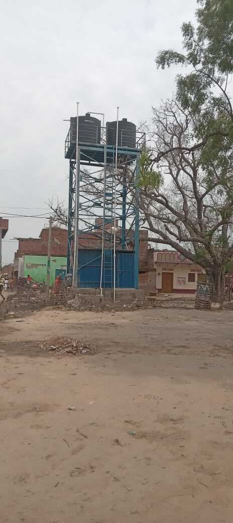 सरैया के वार्ड चार में बदला नल जल का मोटर, टंकी में भरा पानी