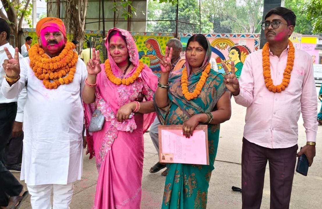 साधना देवी संग्रामपुर उप-प्रमुख पद पर निर्विरोध निर्वाचित