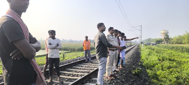 रानीपतरा रेलवे स्टेशन के पास ट्रेन की चपेट में आने से विक्षिप्त की मौत