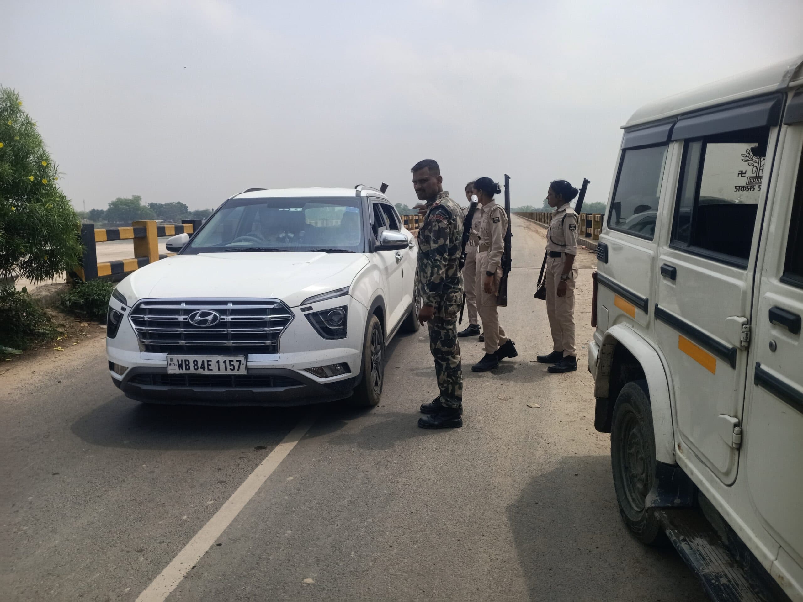 एसपी के निर्देश पर रौशना पुलिस ने चलाया वाहन जांच अभियान