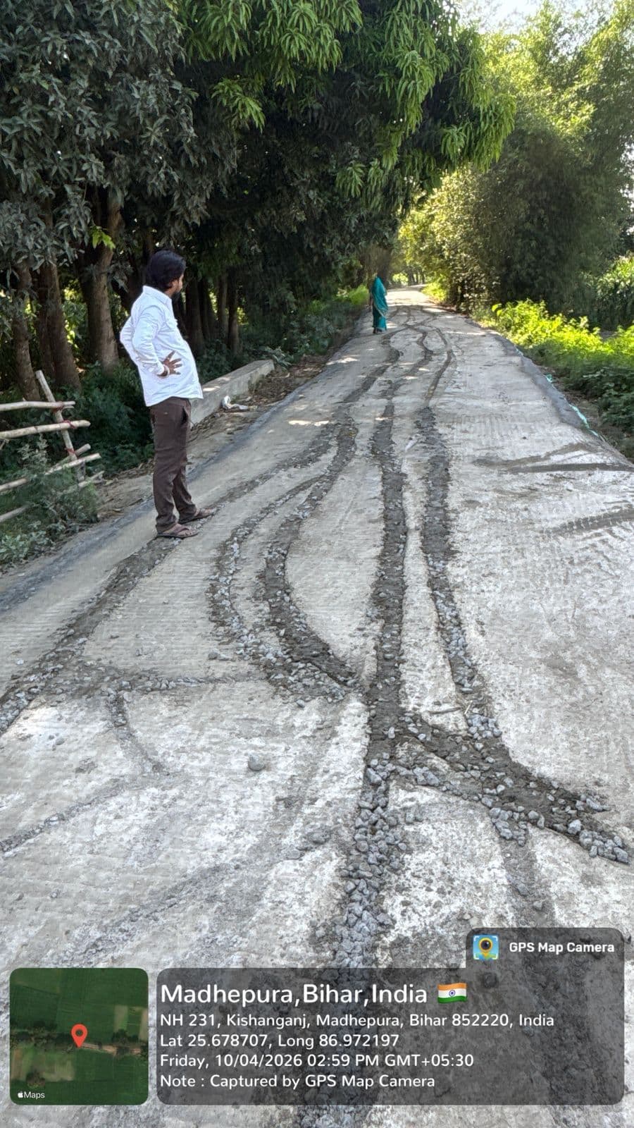 पकड़िया–तेलडीहा सड़क निर्माण में गुणवत्ता पर उठे सवाल, कार्यस्थल पर सूचना बोर्ड भी नहीं