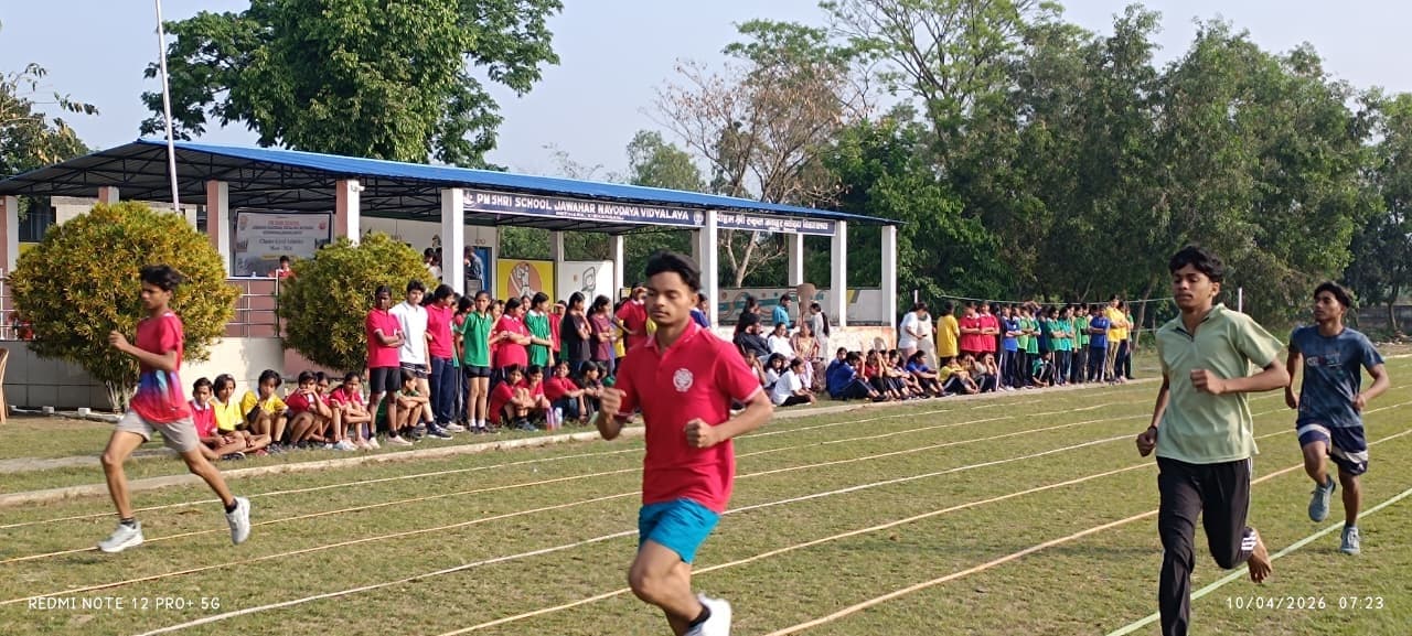 पीएम श्री जवाहर नवोदय विद्यालय में क्लस्टर स्तरीय एथलेटिक मीट 2026 शुरू