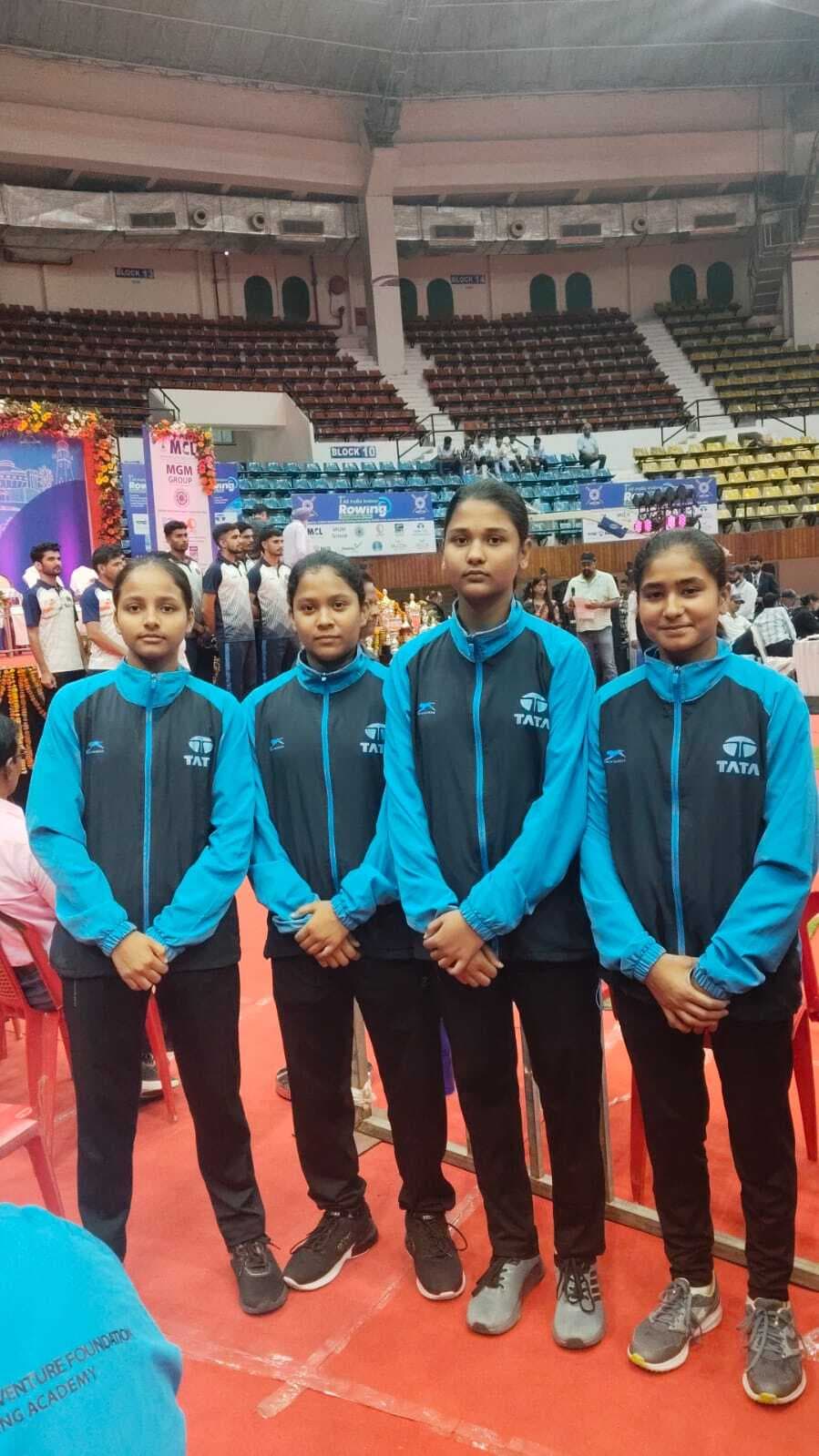 tata steel adventure foundation rowing academy win medal : टीएसएएफ की बालिका रोइंग टीम ने जीता कांस्य पदक